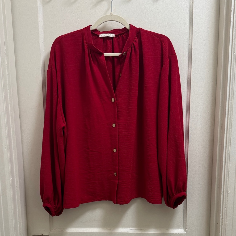 Karlie Vibrant Red Blouse